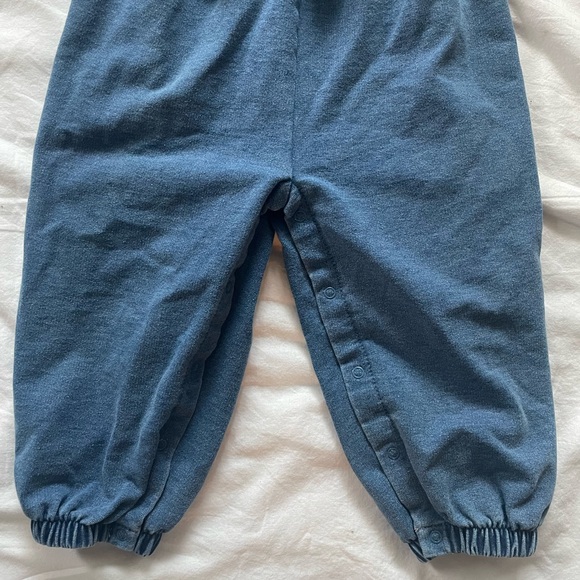 Habitual Kids Denim Like Romper with Ruffles and Bow 18 Months - Picture 6 of 8